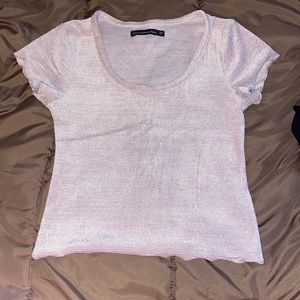 Sparkly Crop Tee Abercrombie & Fitch